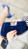 Velvet Blue Chanel Boy bag - Perfection!